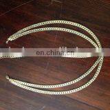 Gold Plated 2 Layer Chain Headband Hair Accessories Double Layers Thick Chain Hair Band for Ladies thumbnail-3