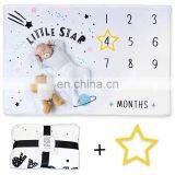 Soft Photography Background Blanket | Newborn Girls or Boys Photo Prop | Best Baby Shower Gift | Months Watch Me Grow thumbnail-2