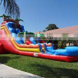 South Beach Waterslide Backyard Kids Water Slide Commercial Inflatable Tropical Slip and Slide With Pool thumbnail-4