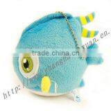 Soft Plush Fish Keychain Toy/blue Plush Fish Toy thumbnail-1
