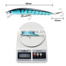 10 Colorful 95mm 7.1g Hard Bait Minnow Fishing Lures Tackle 3D Fish Eyes Cheapest Fishing Lure thumbnail-5