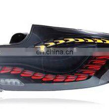 Modified to Double Row Dragon Scale LED Taillamp Taillight Rear Lamp Light for BMW 2 Series F22 F23 F87 Tail Lamp 2014-2021