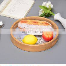 Wholesale Eco Friendly Durable Color Printed Lacquer Bamboo Serving Bardia Tray thumbnail-2