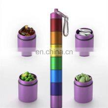 Pinbo Whosale Colorful 7 Day Pill Organizer Portable Weekly Pill Case thumbnail-4