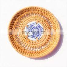 Handmade Set 6 Rattan Coasters Mix Ceramic thumbnail-3