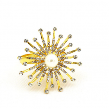 Table Decoration Serviette Holder Metal Napkin Ring Home Flower Wedding Banquet Party thumbnail-5