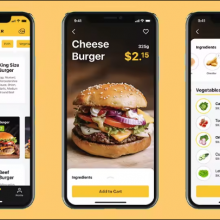 Online Best Food Delivery App Design | Mobile/Android Food Tracking App | Food Ordering Website