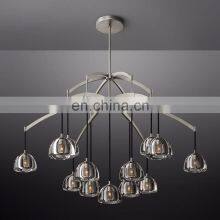 Modern Hemisere Round Luxury American Design Blown Glass Chandelier for Hotel Living Room and Kitchen Ceiling Lighting thumbnail-3