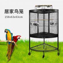 CORNER CAGE Play Top Style Bird Cage Parrot Cage Large Macaw Cage 63x63x145cm thumbnail-3