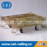 Large Storage Mesh Steel Container With 4 Wheel thumbnail-3