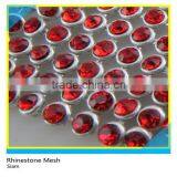 Crystal Sew on Rhinestone Aluminum Mesh Clear Glass Rhinestone Sheet Without Glue thumbnail-4