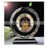 Specific Watch Shape Crystal Craft Colock for Home Decoration