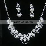 Double-Layer Imitation Pearl Beads Necklace Drop Handmade Jewelry Set thumbnail-4