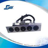 BW-W63 Electrical Socket Panel Mount/ALuminum Media Hub Wall Outlet Plate thumbnail-6