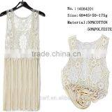 Fashion Lace Waistcoat Long Tassel Woman Vest Capes Wrap thumbnail-2