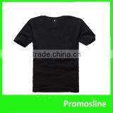 Hot Sell custom cotton black tshirt custom