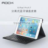 ROCK Bluetooth Keyboard PU Leather Case for Ipad Pro 9.7 Build in Island Style Magnetic Detachable Keyboard Flipcase for Ipadpro thumbnail-1