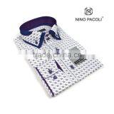 Men's Shirts Paisley Casual Men's Shirt Double Collar Man Shirt - Mens Long Sleeve Shirt thumbnail-2