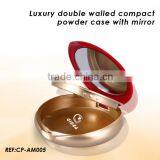 Luxury Double Wall Empty Compact Powder Case Supplier's Choice