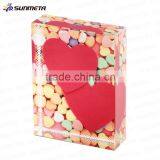 Manufacturer Supply Fashion Sublimation Crystal Love Photo Frame for Wedding Gift thumbnail-4