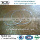 Thin Quartz Fused Silica Glass Sheet Circular Shape Quartz Wafer thumbnail-3