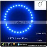 5050smd RGB 60 40 50 mm Angle Eyes Halo Rings Head Light Auto Parts Toyotas Hilux thumbnail-3