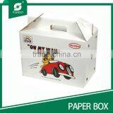 PAPER CARDBOARD SUITCASE BOX WITH HANDLE thumbnail-2
