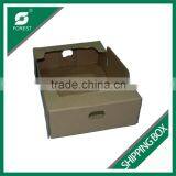 CORRUGATED CARDBOARD SHIPPING BOX FOR FRUIT AND VEGETABLES SHIPPING TRAY WHOLESALE thumbnail-1