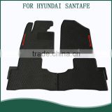 Factory Custom Fit PVC Auto Car Floor Mats For HYUNDAI SANTAFE