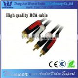 High-quality double shielded rca cable plug to plug