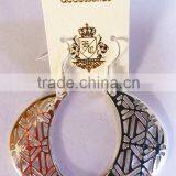 Hot Sale Hollow Alloy New Moon Silver Earrings