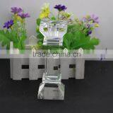 Factory Directly Sale Fashion Design European Style 130mm Clearly Color Crystal Candleholder Crystal Wedding Gift thumbnail-6