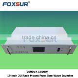 New Design 2000VA 1500W 48V dc to 110V ac Off Grid 19 Inch 2U Rack Mount Pure Sine Wave Inverter for Business Products thumbnail-2