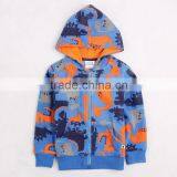 (A3916) Blue 12M-5Y Nova Hoodies Kids Manufactory Dinosaur Printed Winter Clothes Ready Made Garment thumbnail-1