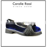woman footwear Washed seude elastic band women's shoes daily wear loafers
