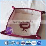 The chicken printing cotton fabric bread basket