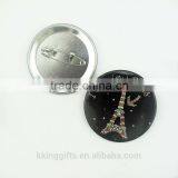 Meaningful Gifts Wedding Paris Eiffel Tower Design Collar Tinplate Button Badge thumbnail-2