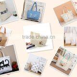 Eco-friendly Cheap Price Foldable Cotton Canvas Bag Tote Bag Light Blue Portable Recyclable Shopping Cotton Bag thumbnail-4