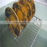 high quality stainless steel kitchen plate rack