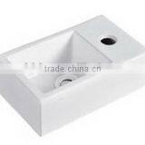 Top Mounted Ceramic Small Wash Basin Sink Industrial Porcelain Sink thumbnail-1