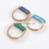 Hot Sale Charm Fashion Turquoise Mens Gold Ring thumbnail-5