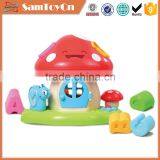 Best Gift Cute Blocks Playhouse Mushroom Toy With Light and Music thumbnail-1