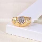 11324 Luxury and Elegant Metal Ring Multicolor Gold Wide Band Ring thumbnail-2