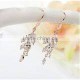 Fashion 18K Gold Diamond Wedding Earring thumbnail-3