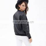Leather Jacket For Women Leather Jackets Fashion Winter Jackets Argyle Faux Leather Jackets For Women Sportive Jackets thumbnail-2