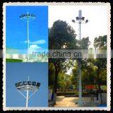 Hot Sale High Mast Lighting Pole Floodlight Poles Galvanized Steel Tubular Pole China Manufacturing