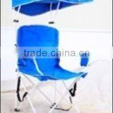 Camping chair with sunshad cap