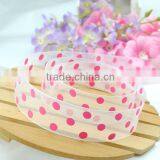 50 Wedding Anniversary Decoration Polka Dot Printed 3 Inch Grosgrain Ribbon thumbnail-6