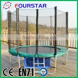 6FT Trampoline Outdoor Fitness Exercise Equipment Trampoline with Safe Net and Ladder, SX-FT(E)
