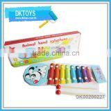 Hot Sale New Instrument Dog Wooden Kids Piano LIte 8 Sound Music Fun Play Toys